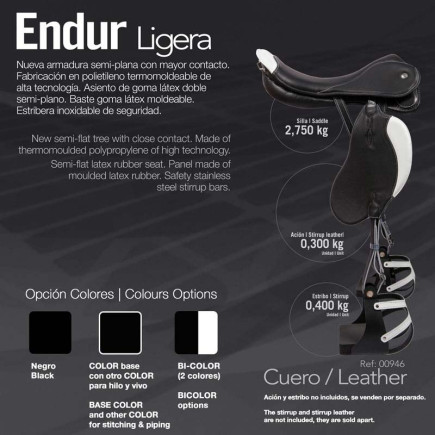 SILLA ZALDI RAID ENDUR LIGERA CUERO