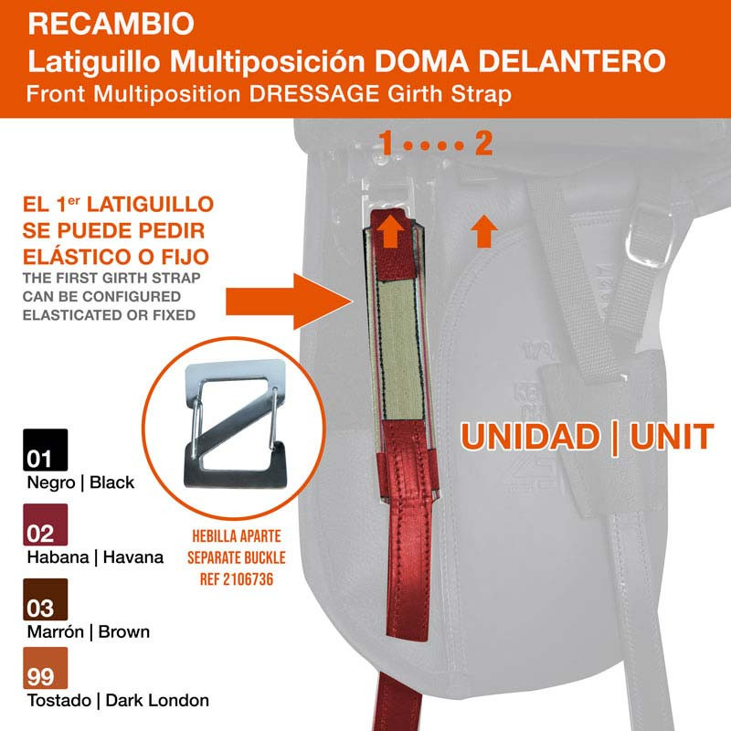 LATIGUILLO MULTIPOSICIÓN DOMA DELANTERO UNIDAD