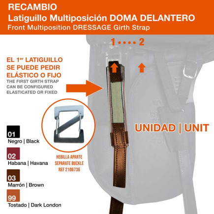 LATIGUILLO MULTIPOSICIÓN DOMA DELANTERO UNIDAD