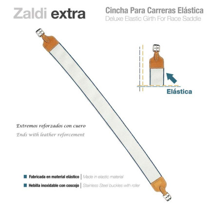 CINCHA PARA SILLA CARRERAS ELÁSTICA ZALDI EXTRA