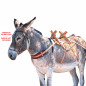 SILLA MADERA PARA BURRO