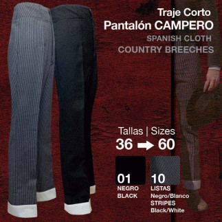 TRAJE CORTO PANTALÓN CAMPERO