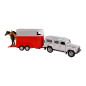 JUGUETE: COCHE LAND ROVER CON VAN & CABALLOS P2296