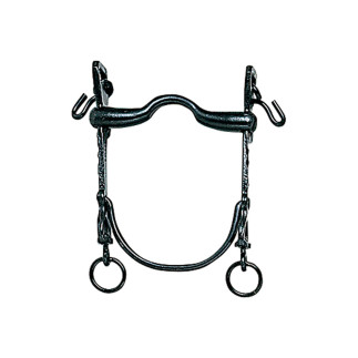 BOCADO VAQUERO B/CURVA MOVIBLE PAVONADO 12.5cm