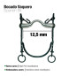 BOCADO VAQUERO B/CURVA EMBOCADURA ACERO 12.5cm
