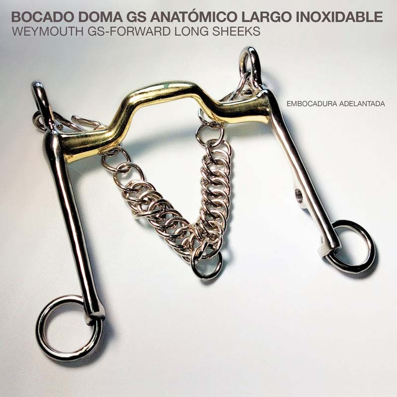 BOCADO DOMA GS ANATÓMICO LARGO INOX