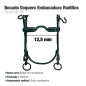 BOCADO VAQUERO B/CURVA EMBOCADURA RODILLOS 12.5cm