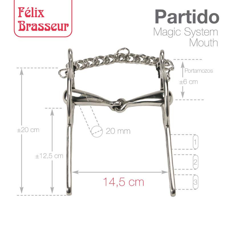 BOCADO FELIX BRASSEUR PARTIDO 004M01 14.5cm