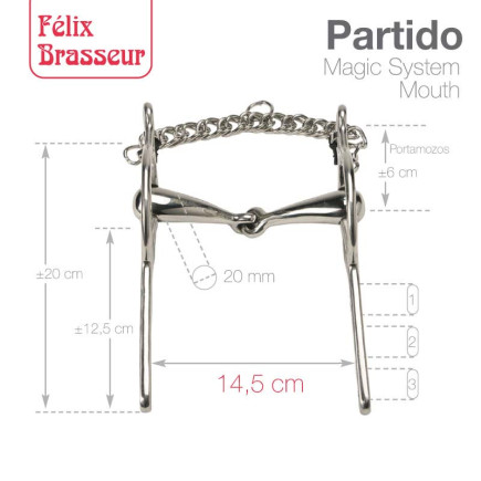 BOCADO FELIX BRASSEUR PARTIDO 004M01 14.5cm