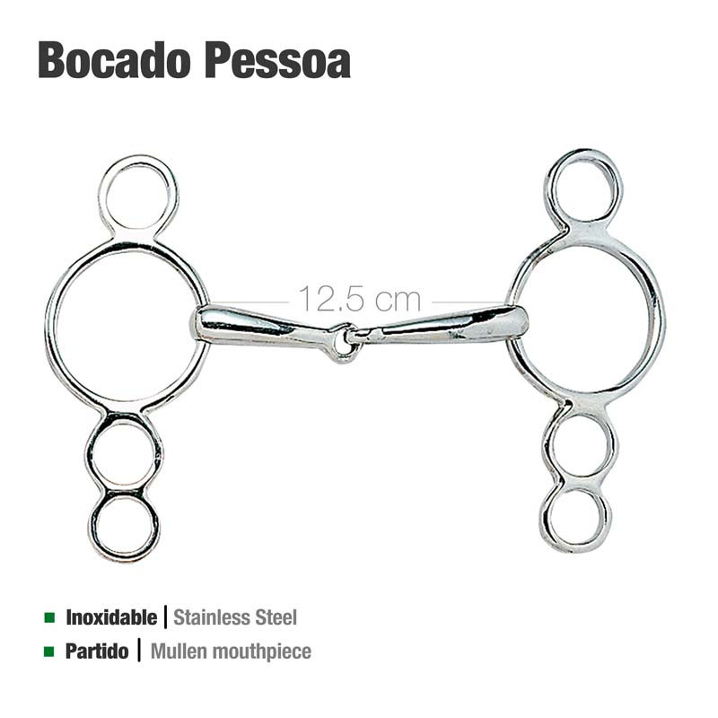 BOCADO PESSOA INOX ECONÓMICO 21826 12.5cm