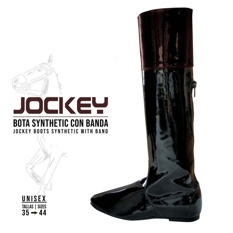 BOTA JOCKEY SYNTHETIC CON BANDA