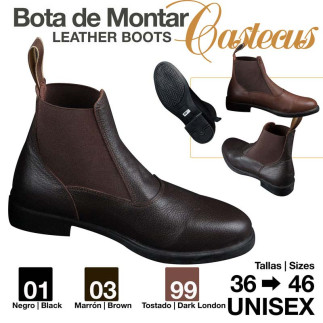 BOTINA CUERO CASTECUS ECONÓMICA