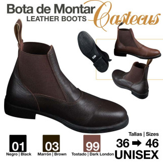 BOTINA CUERO CASTECUS ECONÓMICA