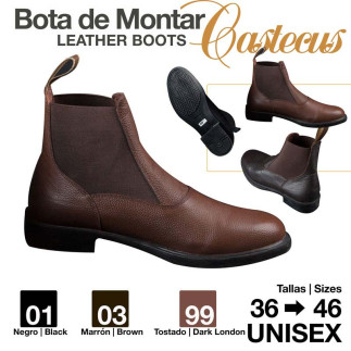 BOTINA CUERO CASTECUS ECONÓMICA