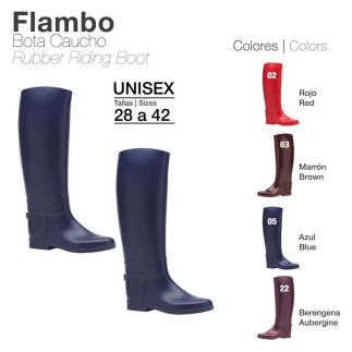 BOTA CAUCHO FLAMBO COLOR