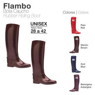 BOTA CAUCHO FLAMBO COLOR