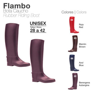 BOTA CAUCHO FLAMBO COLOR