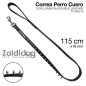 PERRO CORREA CUERO TL1002.18 115cm X 18mm NEGRO