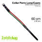 PERRO COLLAR LONA/CUERO TC791.19 60cm X 19mm