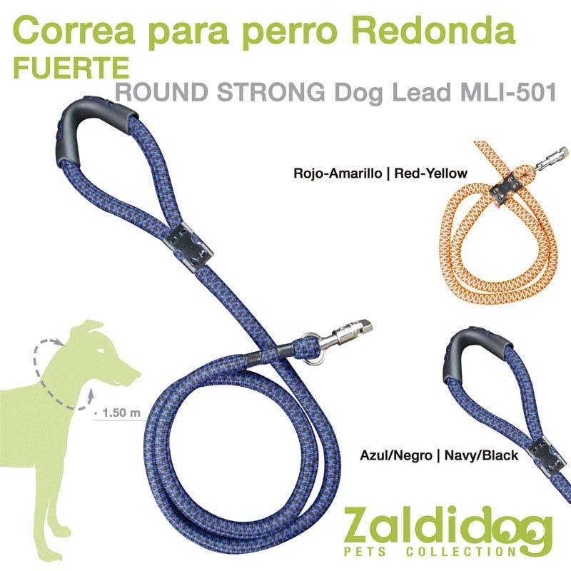 PERRO CORREA REDONDA FUERTE 1.50m