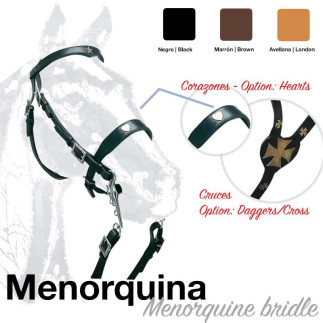 CABEZADA MONTAR MENORQUINA CORAZONES