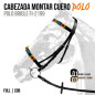 CABEZADA MONTAR CUERO POLO FI-2199