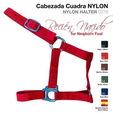CABEZADA CUADRA NYLON RECIEN NACIDO 0278