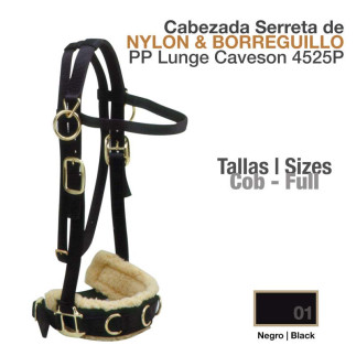 CABEZADA SERRETA DE NYLON & BORREGUILLO