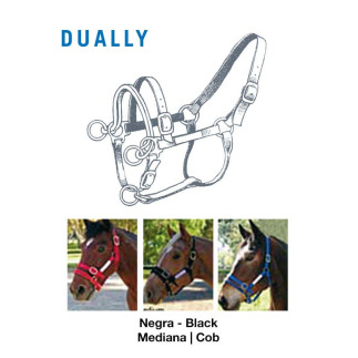 CABEZADA CUADRA NYLON DUALLY