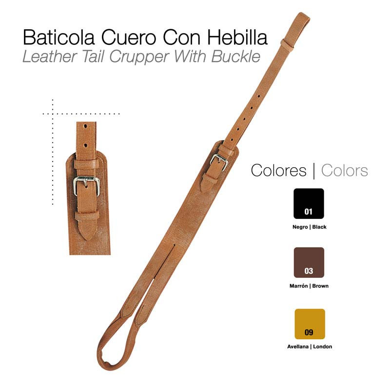 BATICOLA CUERO CON HEBILLA CASTECUS 414SP