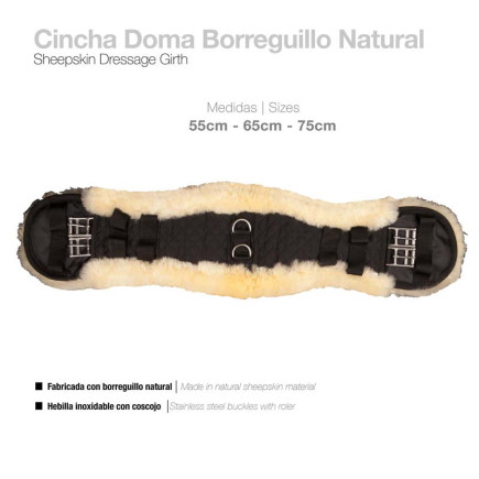 CINCHA DOMA BORREGUILLO NATURAL R10