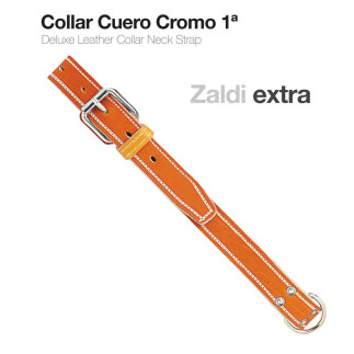 COLLAR CUERO CROMO 1ª ZALDI EXTRA