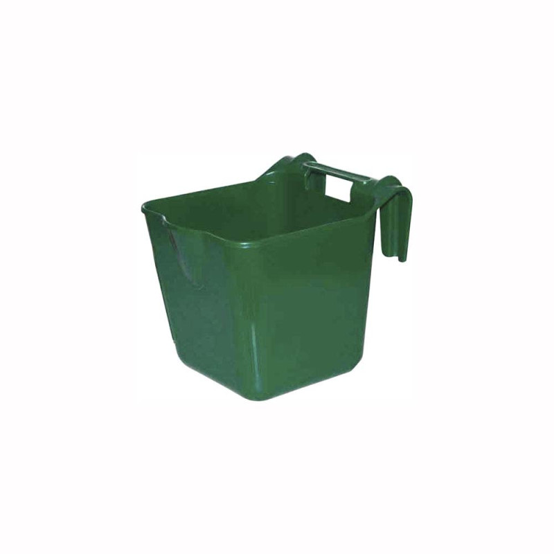 COMEDERO PUERTA CON GANCHOS Y ASA VERDE 13 litros