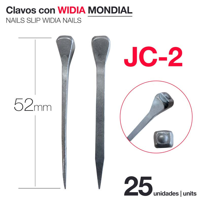 CLAVOS CON WIDIA MONDIAL JC-2 (25 UDS)