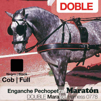 ENGANCHE PECHOPETRAL MARATÓN DOBLE NEGRO