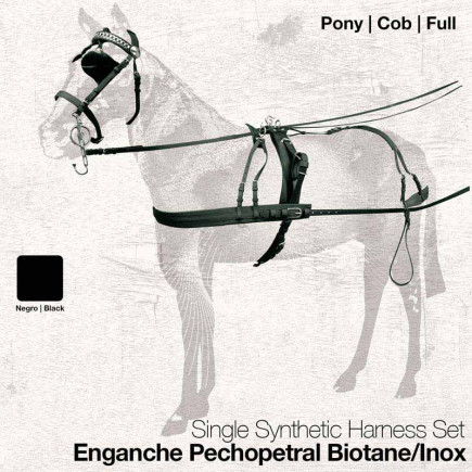 ENGANCHE PECHOPETRAL BIOTANE/INOX SENCILLO