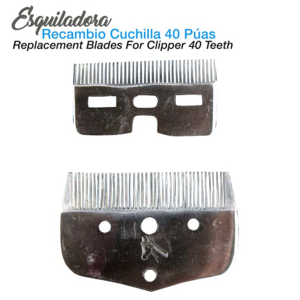 ESQUILADORA RECAMBIO CUCHILLA 40 PÚAS
