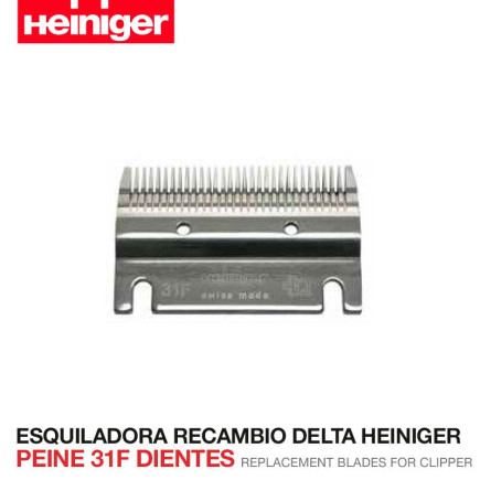 ESQUILADORA RECAMBIO DELTA HEINIGER  PEINE 31F DIENTES