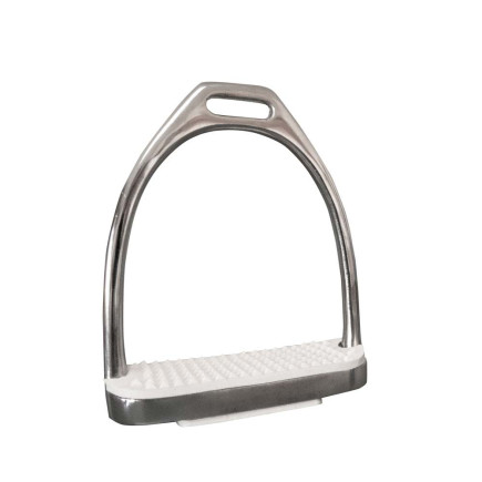 ESTRIBO INGLÉS INOX CON TACO A01-14K 12cm