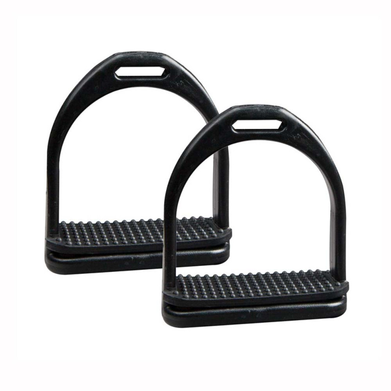 ESTRIBO INGLÉS FIBRA POLIMER NIÑO 221271K-40 NEGRO