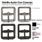 HEBILLA ACIÓN ESTRIBO COSCOJO 12uds