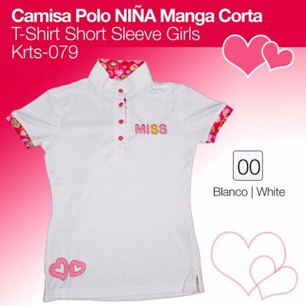 CAMISA POLO NIÑA MANGA CORTA KRTS-079