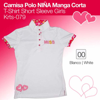CAMISA POLO NIÑA MANGA CORTA KRTS-079
