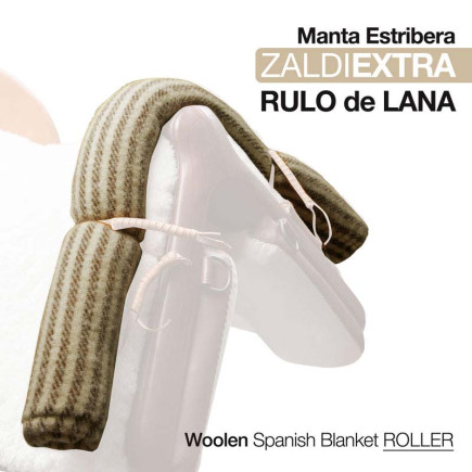 MANTA ESTRIBERA ZALDI EXTRA RULO LANA