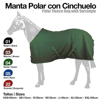 MANTA POLAR CON CINCHUELO