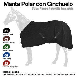 MANTA POLAR CON CINCHUELO
