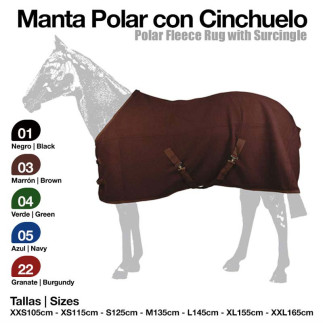 MANTA POLAR CON CINCHUELO