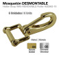 MOSQUETÓN DESMONTABLE HZ0562-10 6uds
