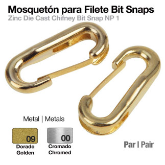 MOSQUETÓN PARA FILETE BIT SNAPS (PAR)