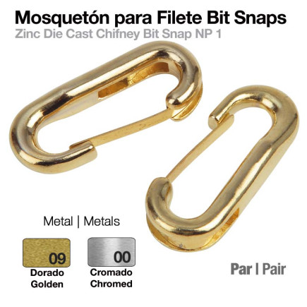 MOSQUETÓN PARA FILETE BIT SNAPS (PAR)